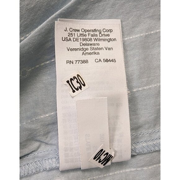 J Crew Light Blue Smock Neck Long Sleeve Blouse Size XS - NWT - Picture 5 of 6